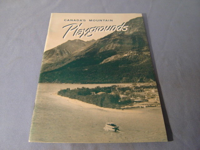Vintage Canada's Mountain Playgrounds Booklet From 1950 Scrapbook