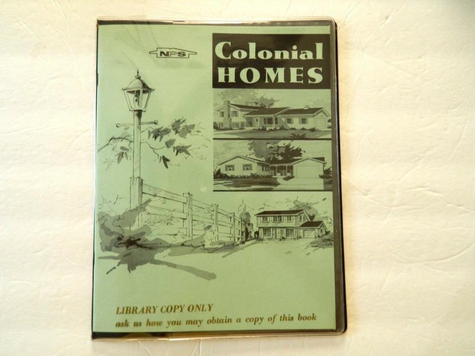 VINTAGE NPS COLONIAL HOMES Design Plans Catalog magazine brochure from 1963