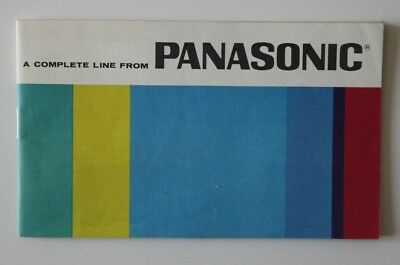 PANASONIC 1968 Radio TV Tape recorder dealer brochure + letter - Canada