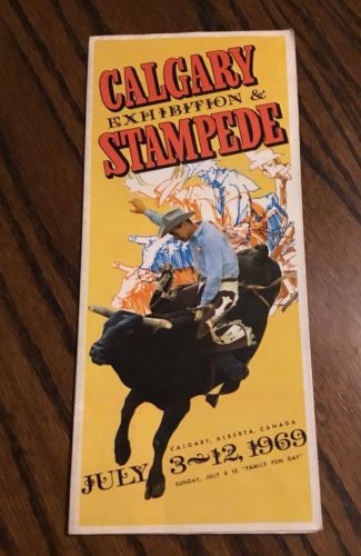Vintage 1969 CALGARY EXHIBITION AND STAMPEDE BROCHURE. MUST SEE!!