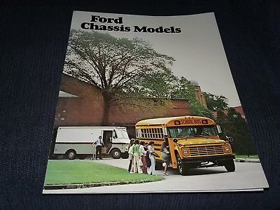 1978 Ford School Bus Chassis Fold-Out  Brochure