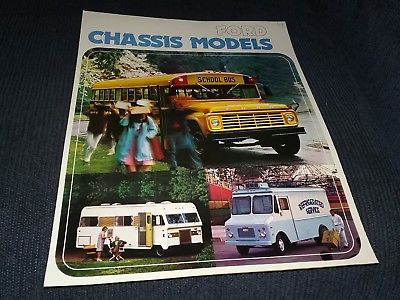 1974 Ford School Bus Chassis Fold-Out  Brochure