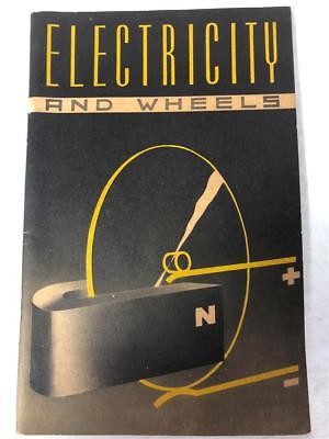 Antique 1939 GM General Motors Electricity And Wheels Booklet