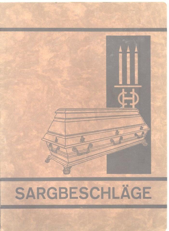 1900 ? Sargbeschlage Coffin Casket Hardware Prestige Brochure German ga0117