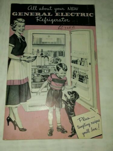 Vintage General Electric Refrigerator manual recipes brochure