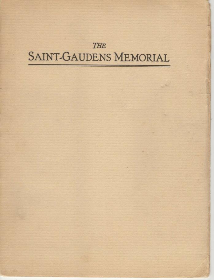 The Augustus Saint Gaudens Memorial Guide Book Vintage
