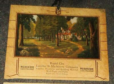 1940 Lumber and Machinery Co Ruber Oid Paint  Rapid City South Dakota Calendar