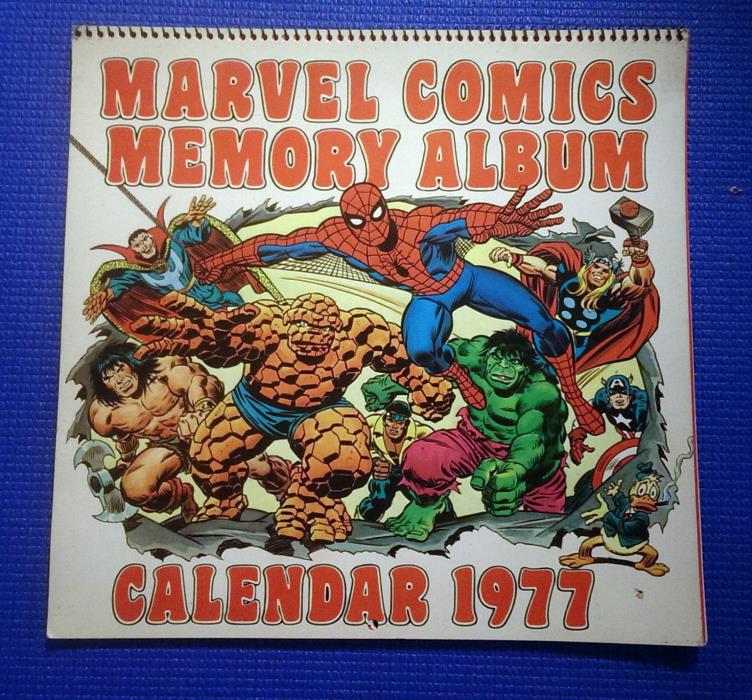 Marvel Comics Memory Album – Calendar 1977 - Excellent condition