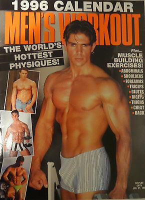 VINTAGE MEN'S WORKOUT MAGAZINE Calendar 1996 RARE (COLLECTORS ITEM)