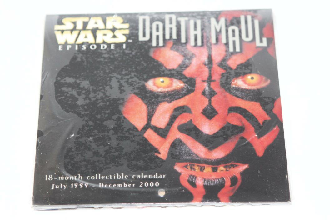 Star Wars Episode 1 -The Phantom Menace Darth Maul 18 Month Calendar (1999-2000)