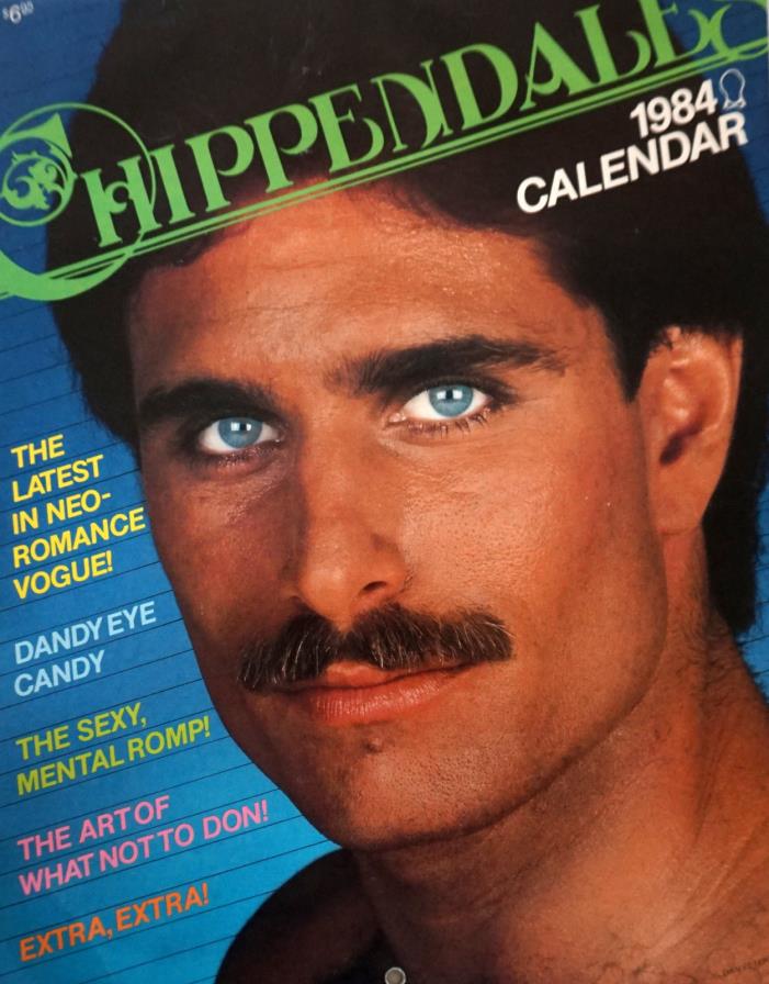 VINTAGE RARE CHIPPENDALES 1984 CALENDAR (COLLECTOR'S ITEM) 1 PAGE LOOSE