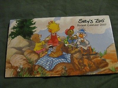 Suzy's Zoo Pocket Calendar 2007 (free ship $20 min US ONLY)