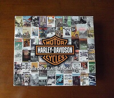 2008 Harley Davidson Day at a Time Desk Calendar. In Box