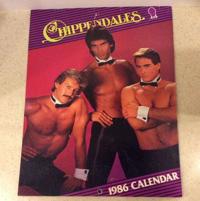 Vintage Chippendales 1986 Calendar - 12 Month Male Model Calendar