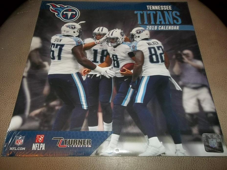 2019 Tennessee Titans Wall Calendar, Tennessee Titans by Turner Licensing SEALED