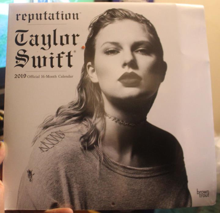 2019 Taylor Swift Reputation 16 Month Calendar 12 x 12 NEW SEALED