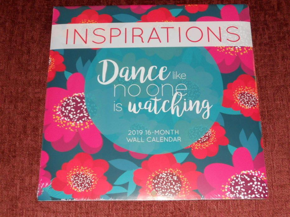 Brand New 2019 Calendar Inspirations 16-M 11x11 in Dance like no one is Watching