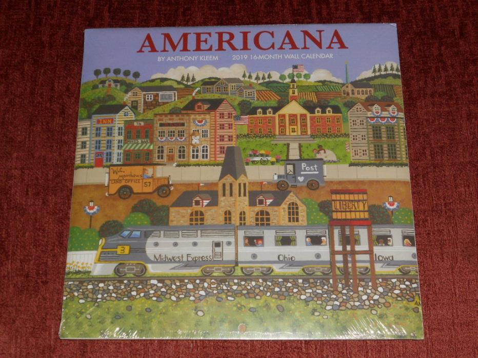 Americana 2019 Wall Calendar 16 Month 11