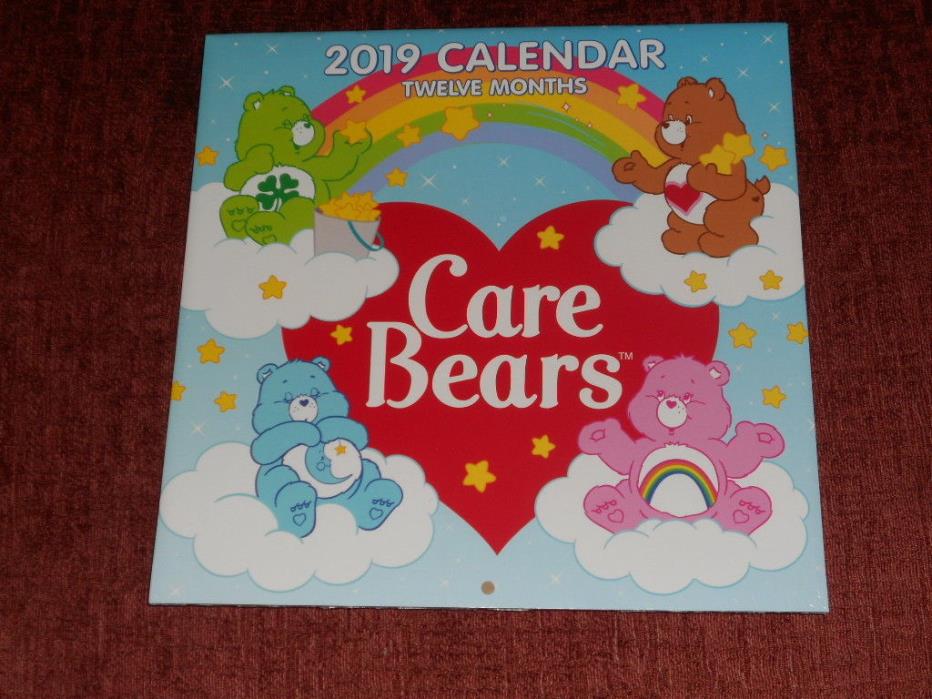 Care Bears 2019 Wall Calendar 12 Month NEW SEALED 10
