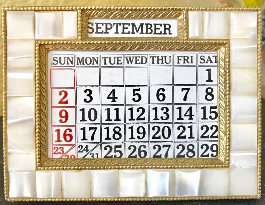 VINTAGE PERPETUAL CALENDAR Very Nice