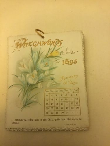 1895 Watchwords CALENDAR