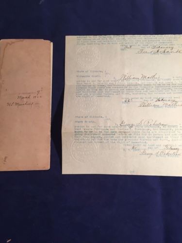 ANTIQUE VINTAGE STATE OF IOWA GUTHRIE COUNTY QUIT CLAIM DEED 1900