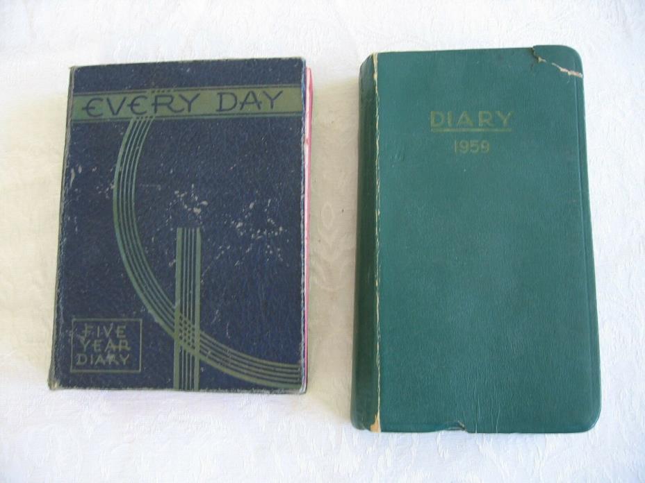 2 VINTAGE 1954-1956 & 1959 ABILENE, TEXAS WRITTEN DIARY