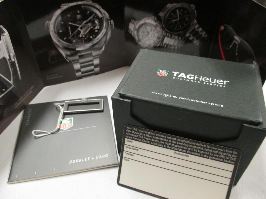 Tag Heuer Watch Warranty Guarantee Booklet Open/Blank Card Service Box Tag +More