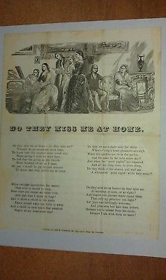 1856 San Francisco California Do They Miss Me at Home Lettersheet Mills Letter