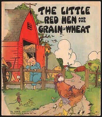 Vintage book THE LITTLE RED HEN dated 1932 Platt and Munk Co Eulalie Banks art