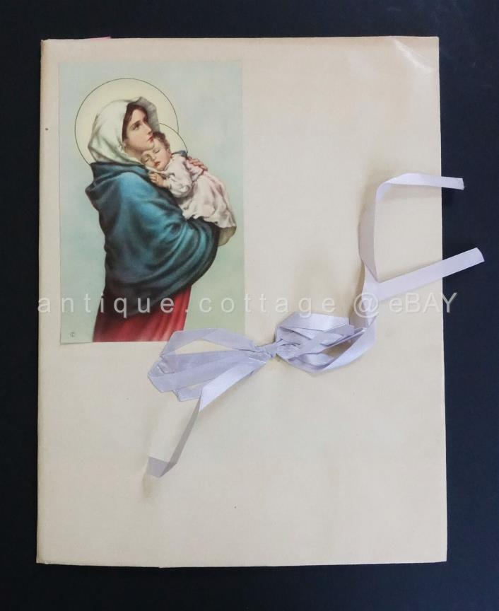1956 vintage PATRICK LOFTUS handritten CATHOLIC ABC BOOK handmade PHILA PA