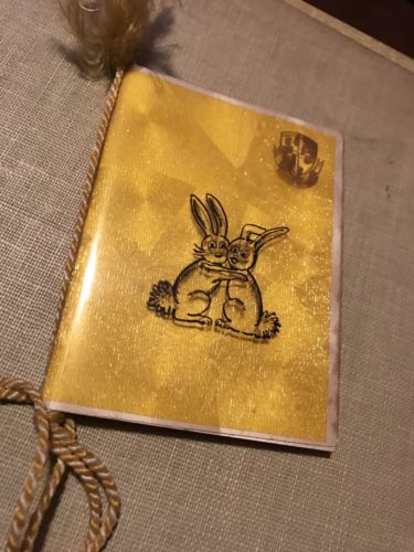 Vintage 1952 Unused Dance Card Booklet w/ Tassel - Notre Dame College Bunny Hop