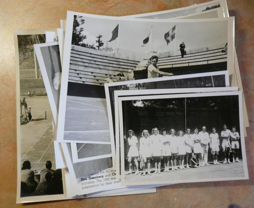 1940's-1950's Tennis Photos, Programs, Paper, Professional, USC, Ephemera, Pro