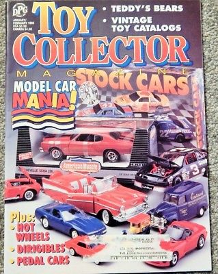 TOY COLLECTOR MAGAZINE JAN/FEB 1993; MODEL CARS, PEDAL CARS, DIRIGIBLES, TEDDYS