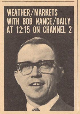 1963 WMT TV AD~BOB NANCE hosts the News In Cedar Rapids/Waterloo,Iowa