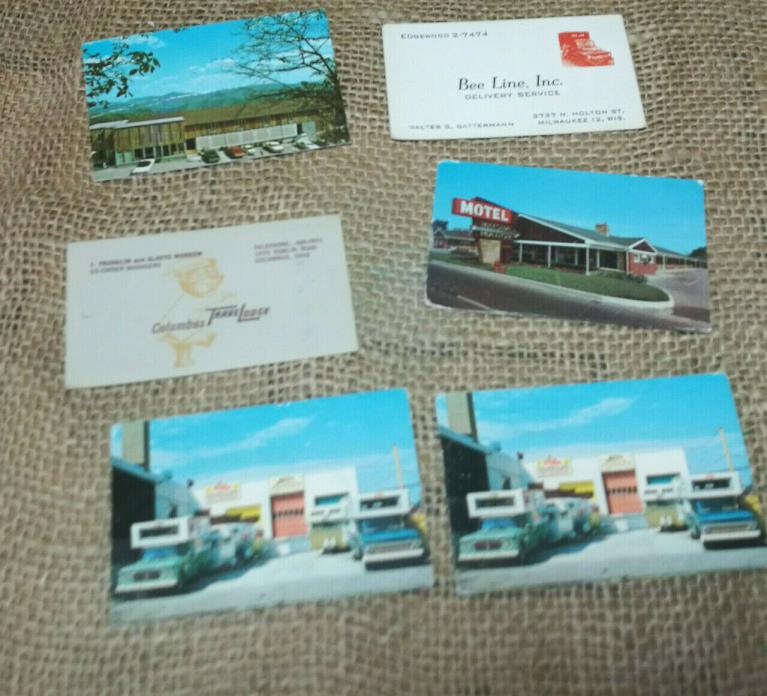 Mixed Lot Hotel Mount Aire HIllside Manor Motel Bee Line Trailer