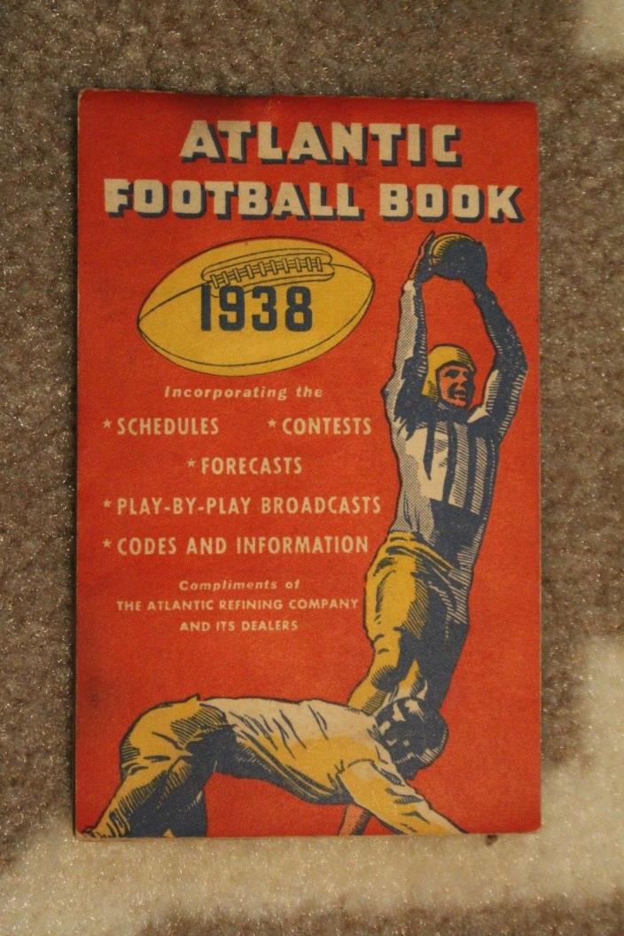Atlantic Refining Co. Football Book 1938 College Schedules, Forecasts