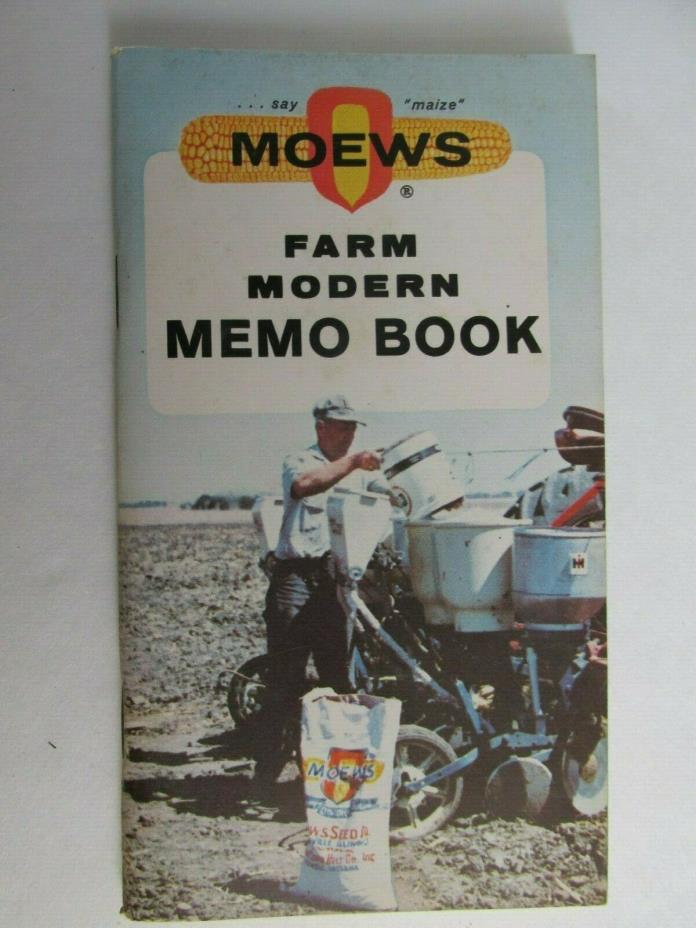 XX126 Moews 1966 Seed Corn Pocket notebook Note Book unused