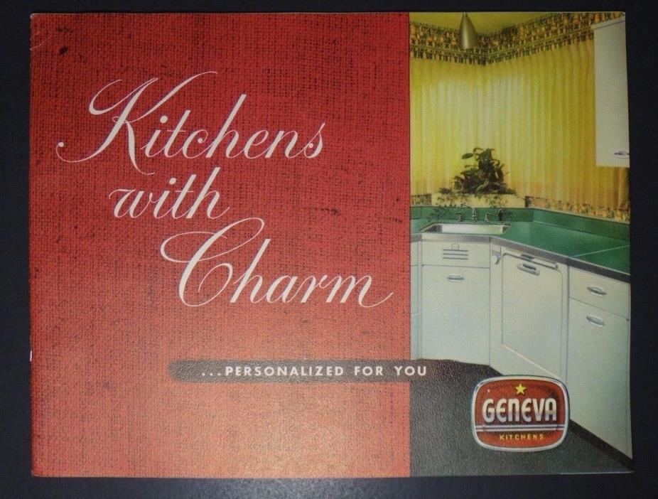 Vintage 1940's Geneva Kitchens with Charm Sales Brochure Mid-Century Modern