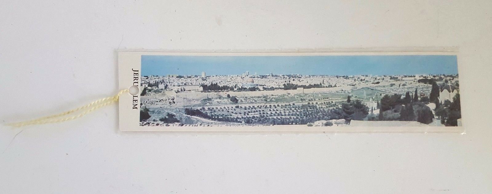 Ephemera Vintage Bookmark Panorama of Jerusalem