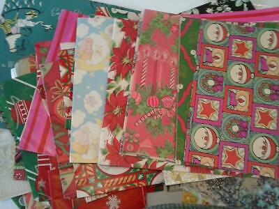 Wrapping Paper 3.5lb Lot Vintage 9 NIP Wedding BD Baby Christmas