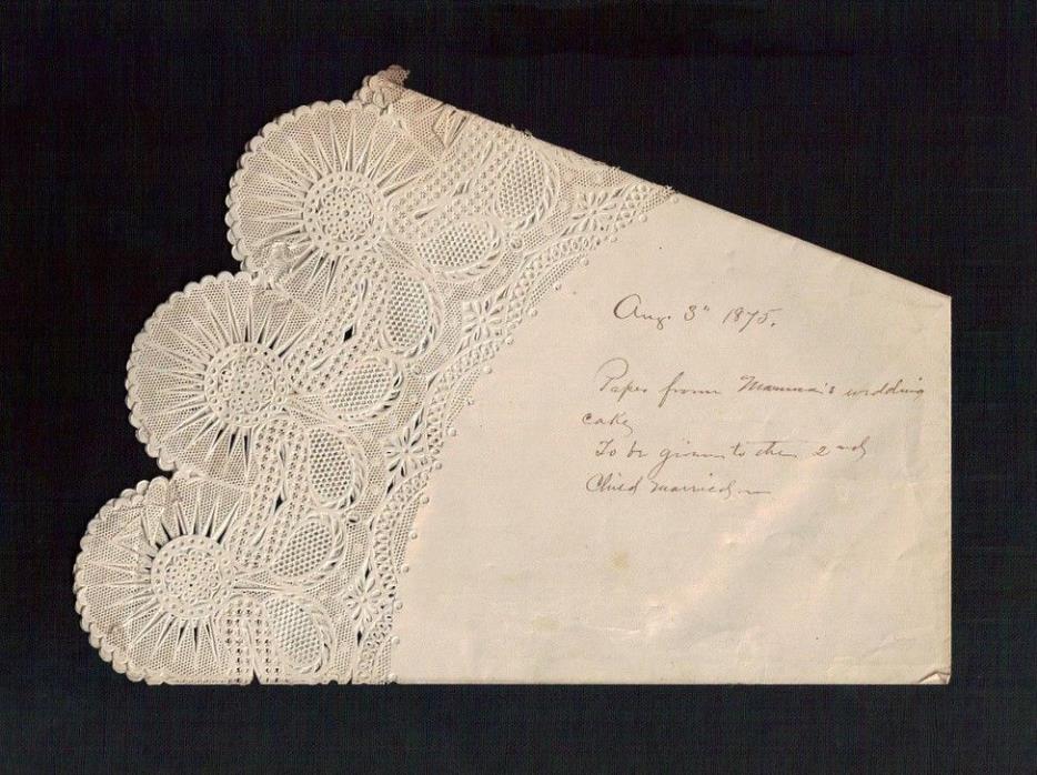 1875 Wedding Cake Lace Paper