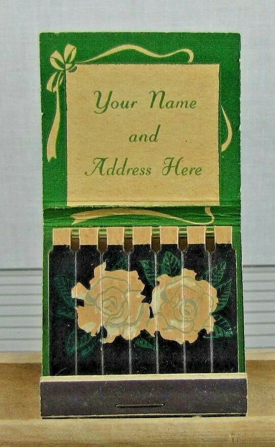 Say It With Flowers, Send Your Mother Flowers Vintage Feature Matchbook