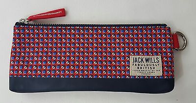 Jack Wills - Scarborough Pencil Case - Red Geo