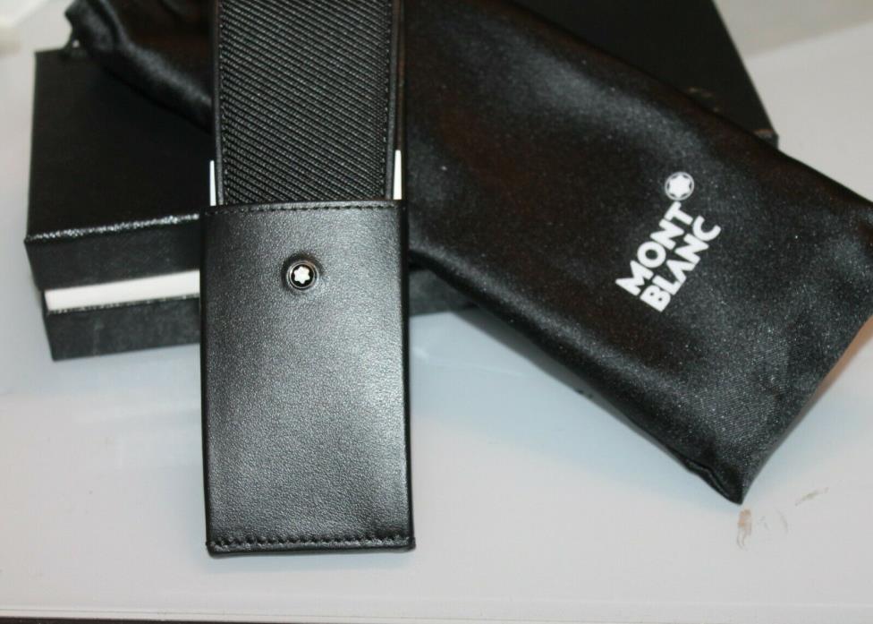Montblanc Siena Black Pen Pouch Black leather new  BN