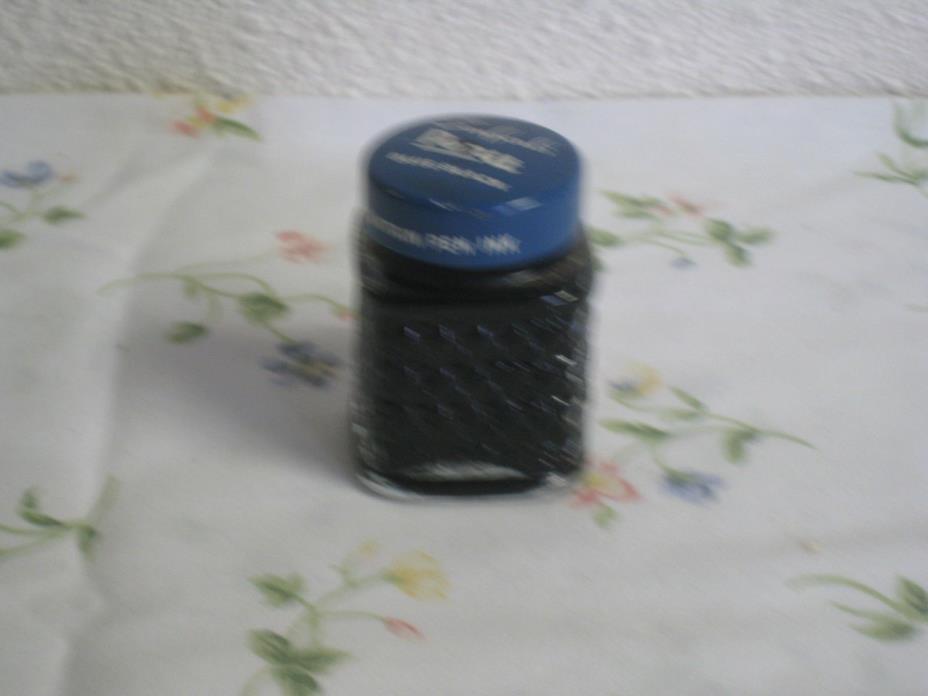 Vintage Sanford's Penit Fountain Pen Permanent Blue Black Ink Bottle