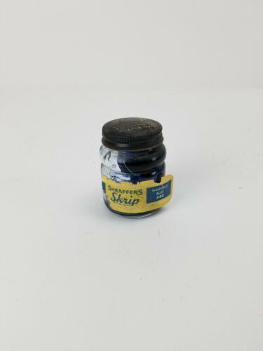 Vintage Sheaffer Skrip Blue #42-  Ink Bottle (Empty Bottle)