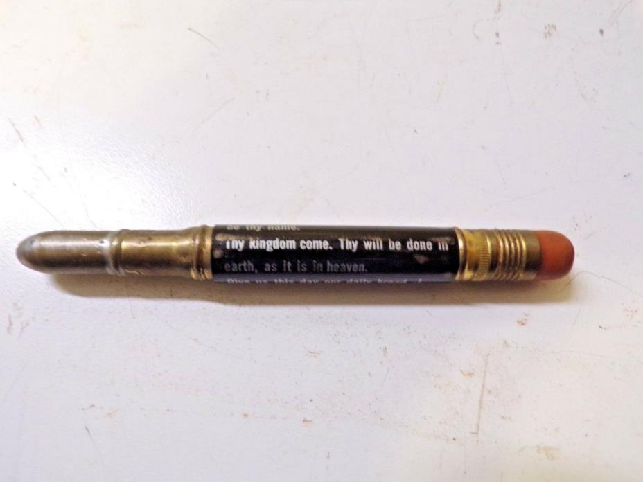 Old Bullet Pencil The Lord's Prayer