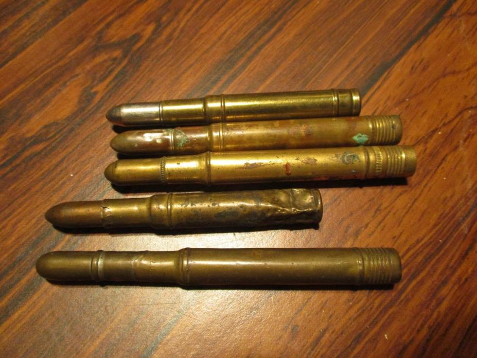 5 Old Bullet Pencils