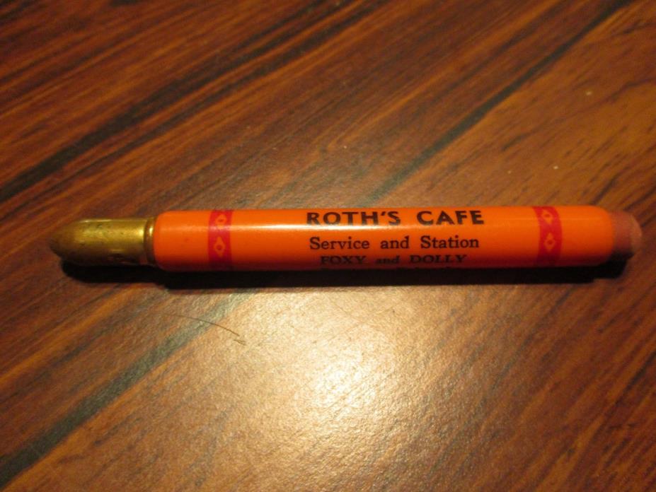 Old Bullet Pencil Roth's Cafe Deweese Nebraska